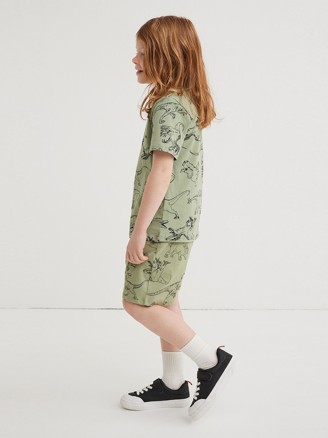 

H&M Boys 3-Pack Printed T-shirts, Olive
