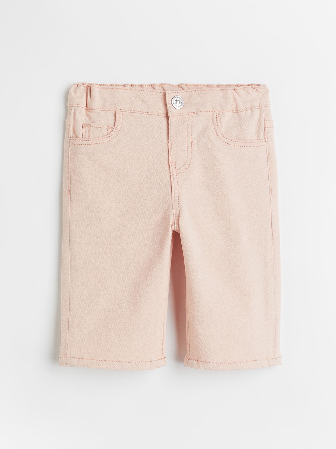 

H&M Girls Orange Solid Twill Trousers
