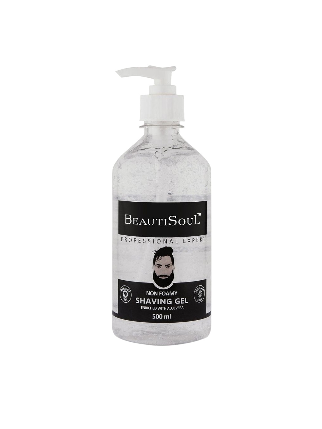 

Beautisoul Men Non-Foamy Shaving Gel with Aloe Vera - 500ml, Transparent