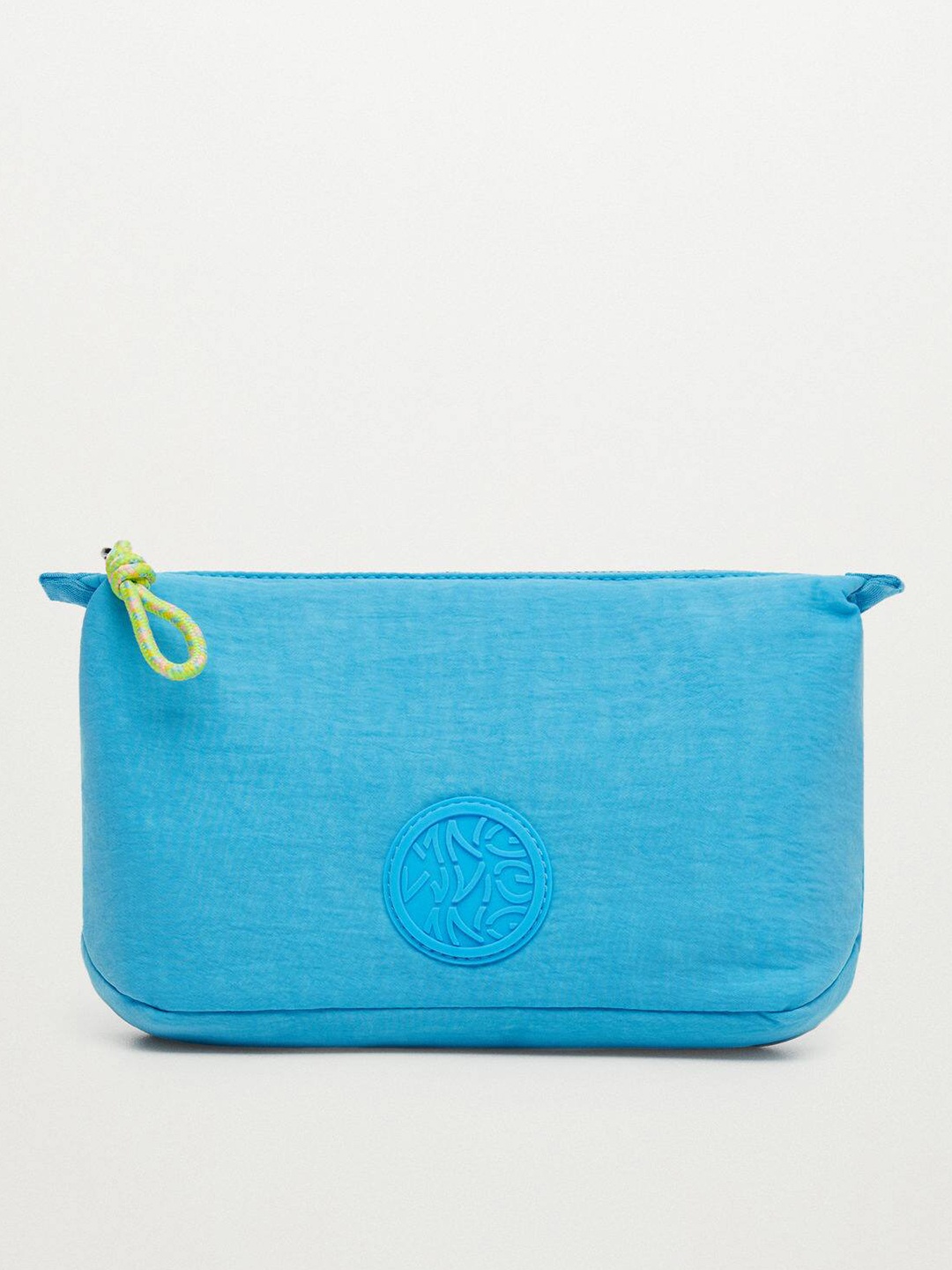 

MANGO Women Blue Solid Cosmetic Pouch