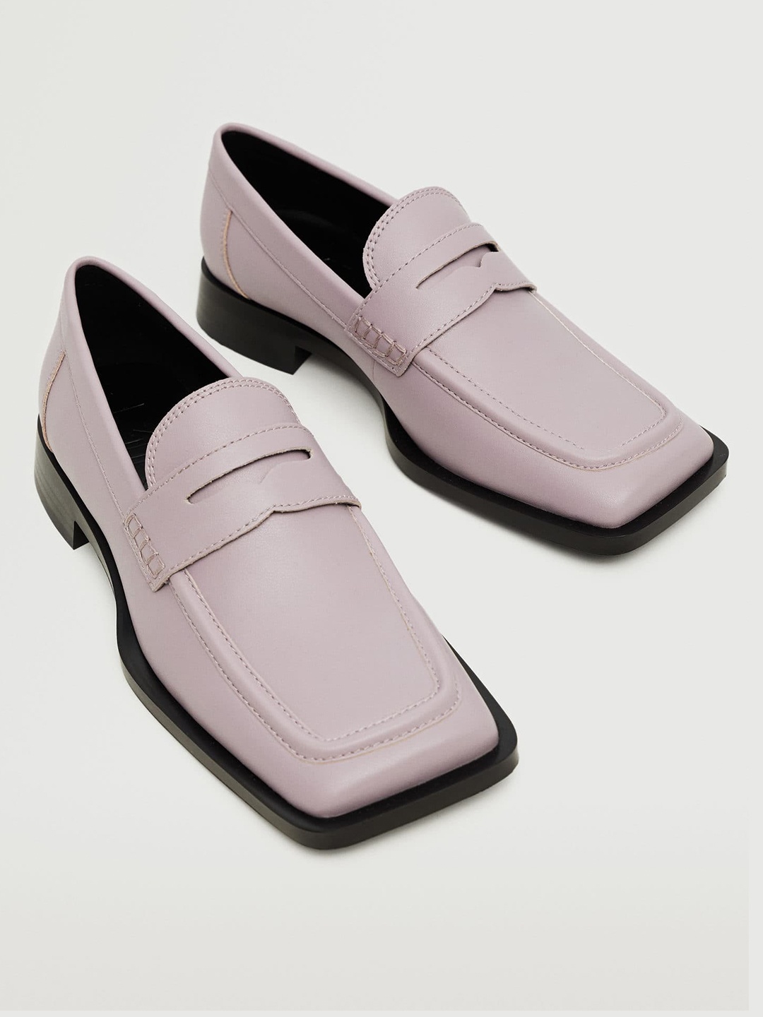 

MANGO Women Lavender Penny Loafers