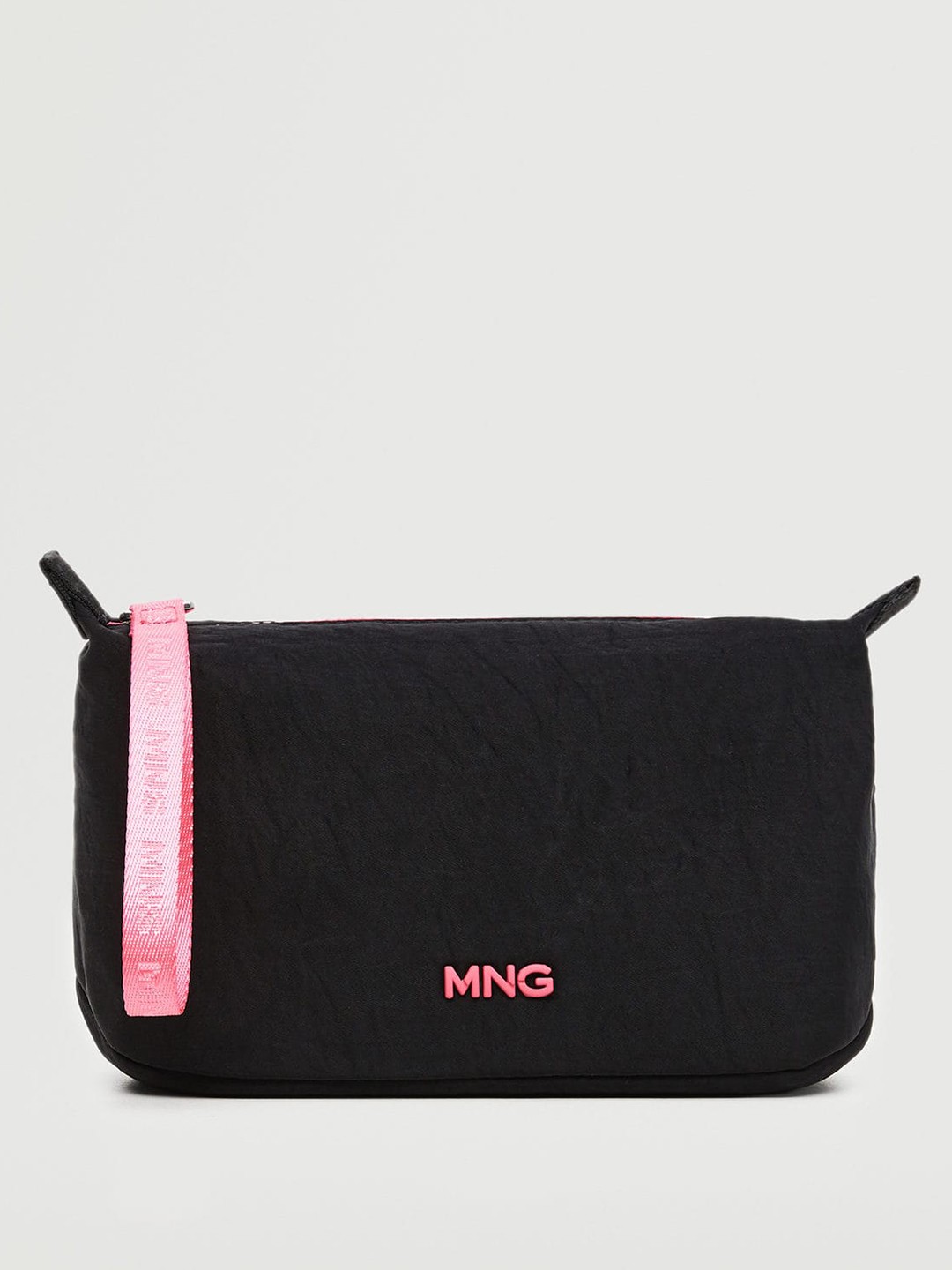 

MANGO Women Black Solid Cosmetic Pouch