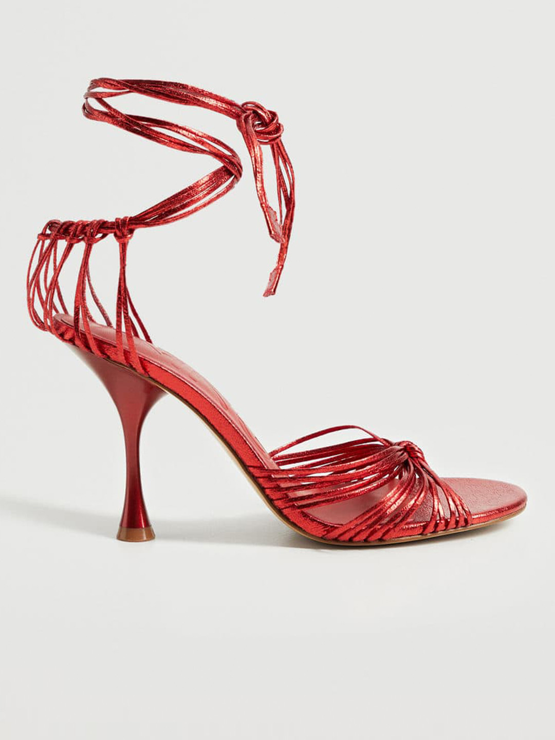 

MANGO Women Red Solid Stiletto Heels