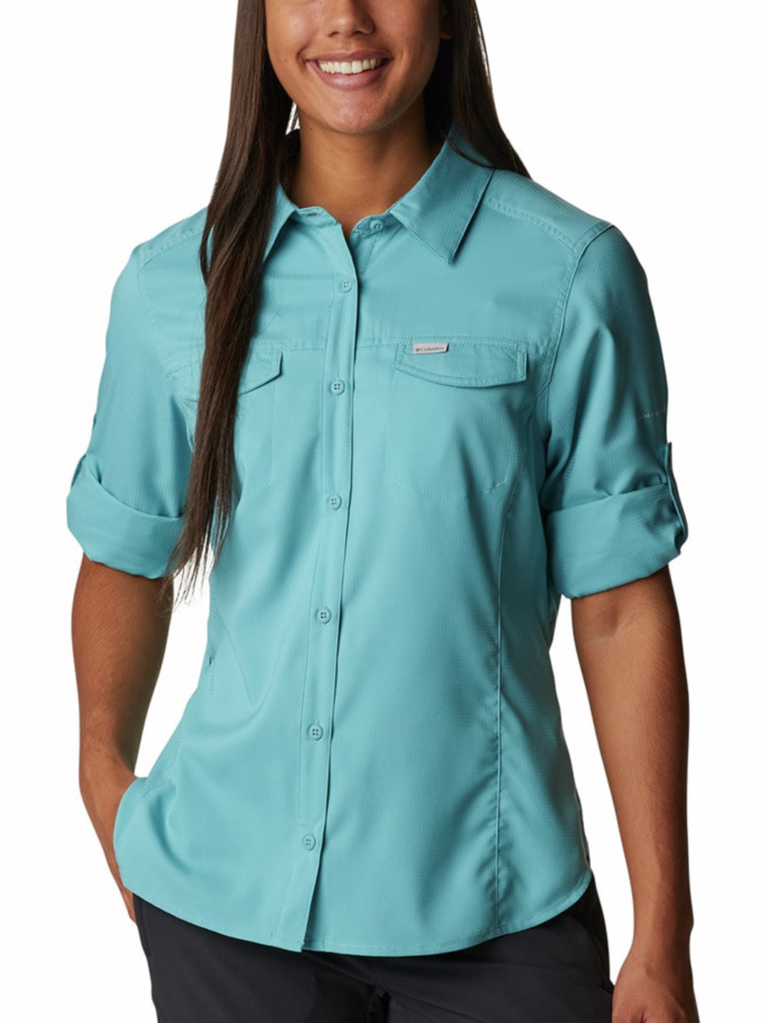 

Columbia Blue Regular Fit Hiking Shirt