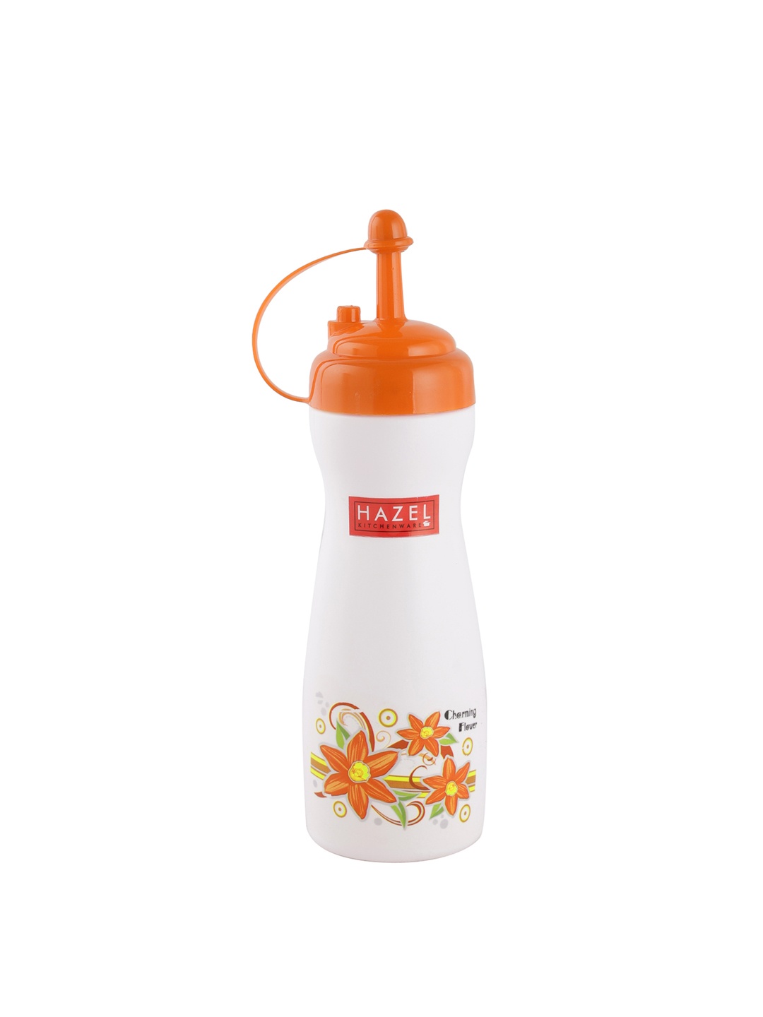 

HAZEL White & Orange Sauce Bottle Dispenser