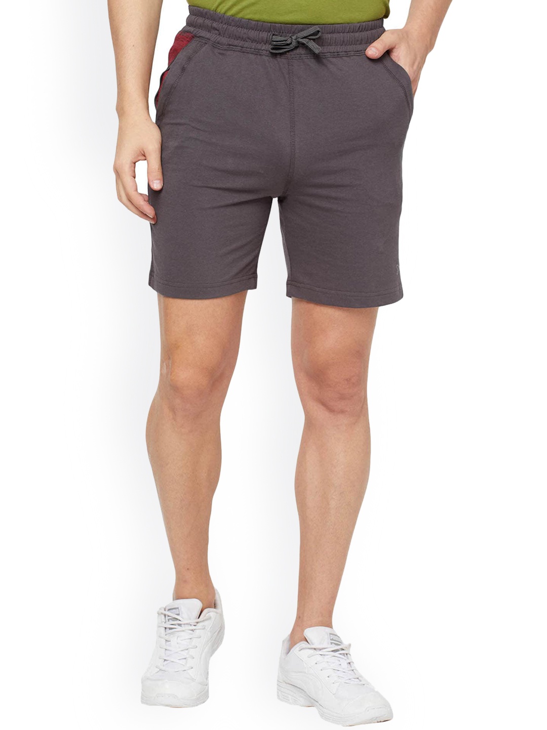 

SPORTO Men Charcoal Sports Shorts
