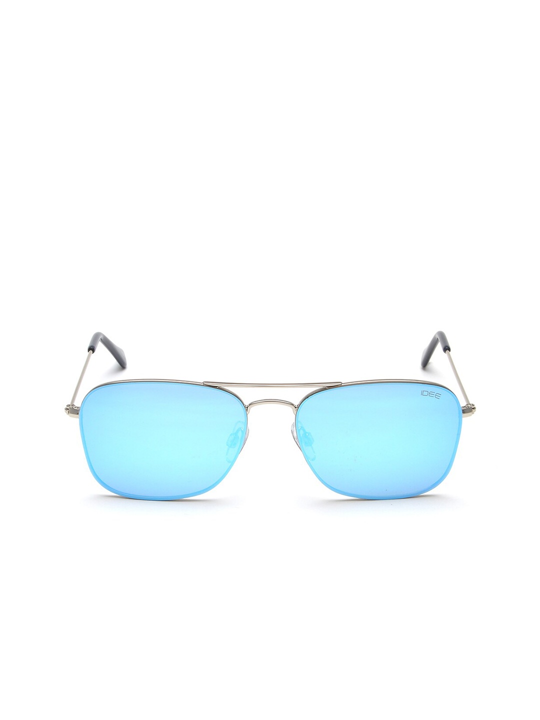 

IDEE Men Blue Lens & Silver-Toned Wayfarer Sunglasses with UV Protected Lens