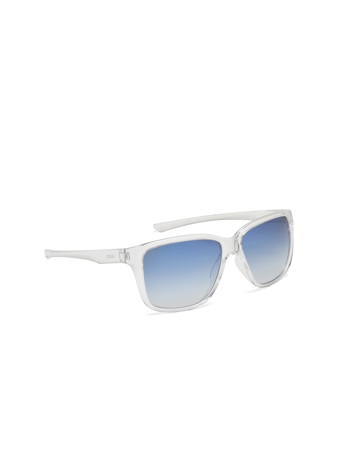 

IDEE Men Blue Lens & Silver-Toned Square Sunglasses with UV Protected Lens
