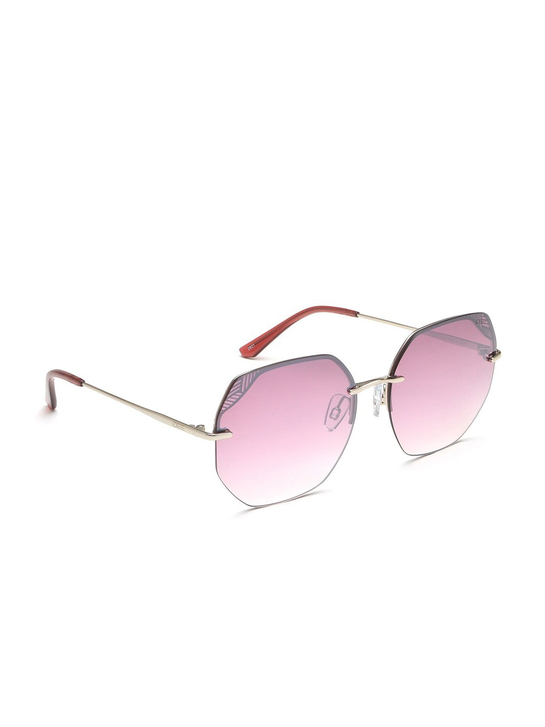 

IDEE Women Pink Lens & Silver-Toned Sunglasses with UV Protected Lens IDS2779C2SG