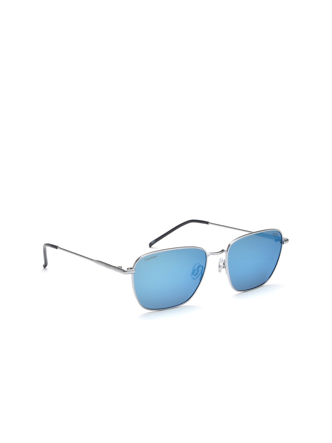 

IDEE Men Blue Lens & Silver-Toned Rectangle Sunglasses with Polarised Lens IDS2782C4PSG