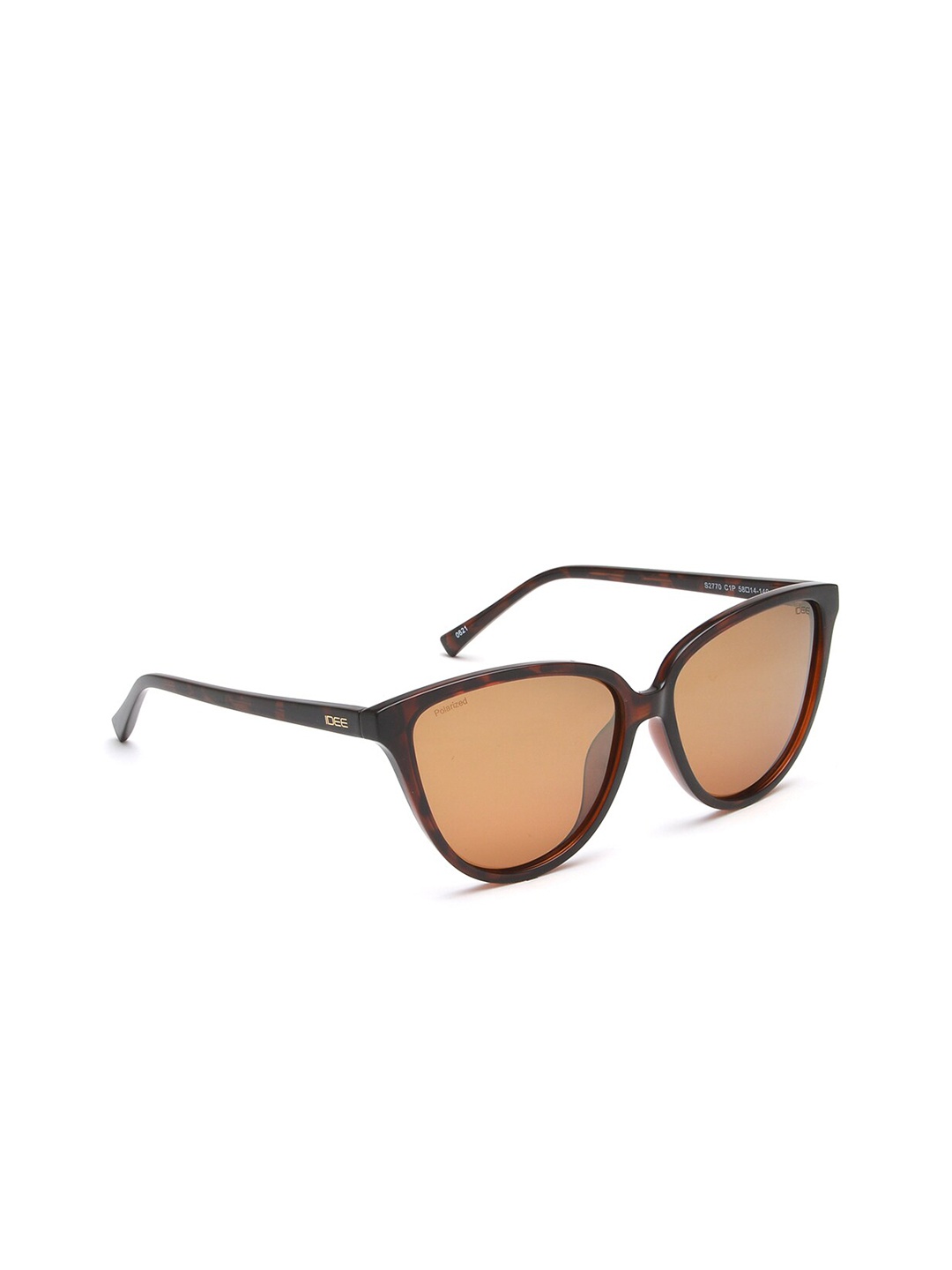 

IDEE Women Gold Polarised Cateye Sunglasses