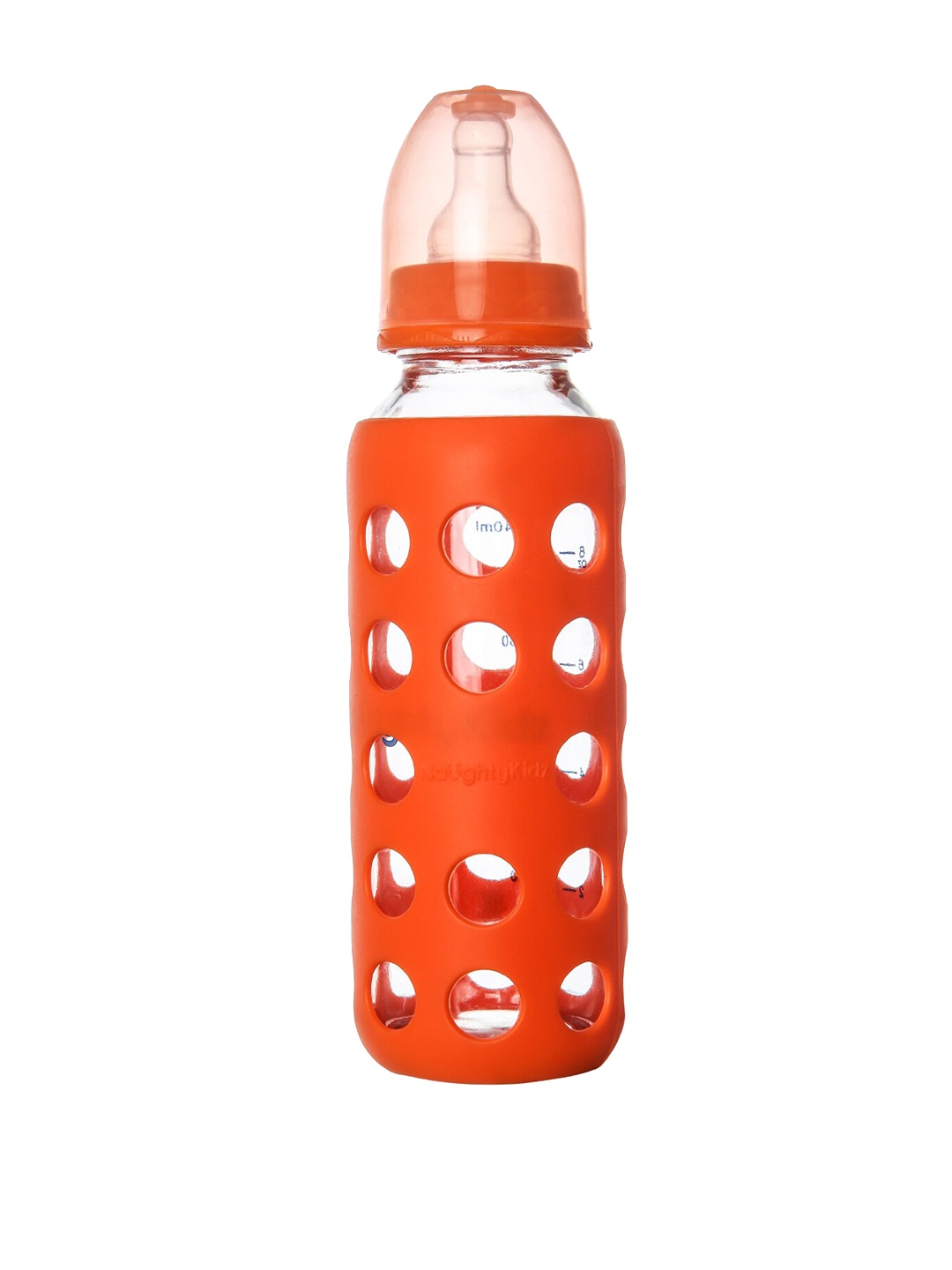 

NAUGHTY KIDZ Kids Orange Glass Feeding Bottle