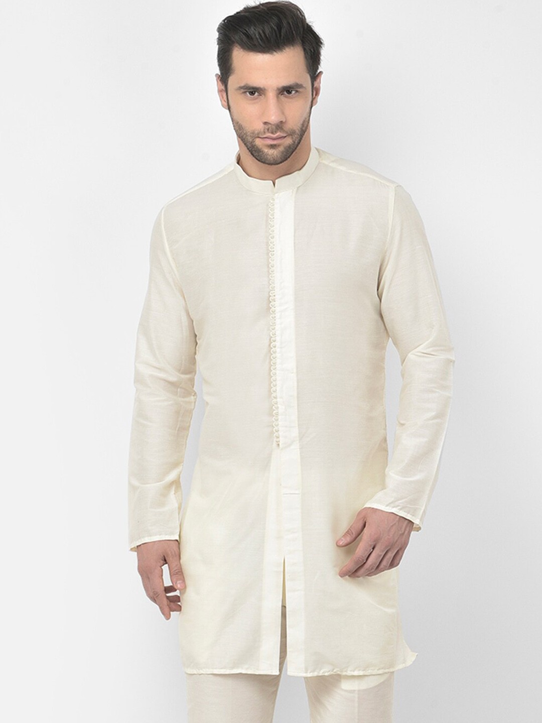 

DEYANN Men Off White Kurta with Trousers