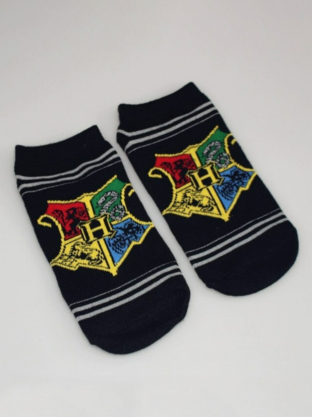 

EL REGALO Kids Pack Of 2 Black & Yellow Printed Socks