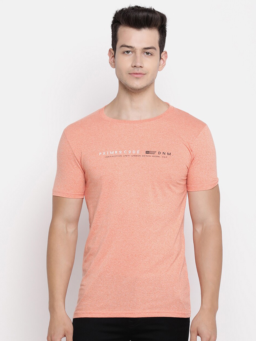 

V2 Value & Variety Men Orange Typography Printed T-shirt