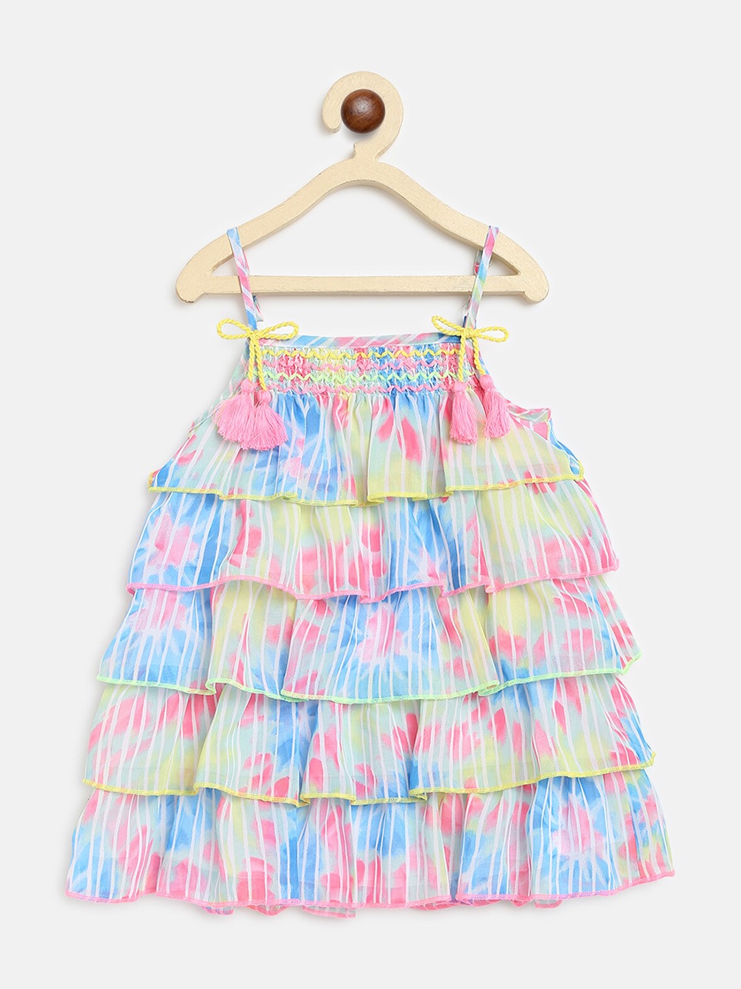 

Nauti Nati Multicoloured Georgette A-Line Dress, Multi