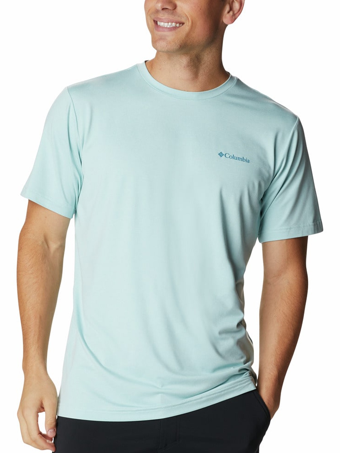 

Columbia Men Green Hiking T-shirt