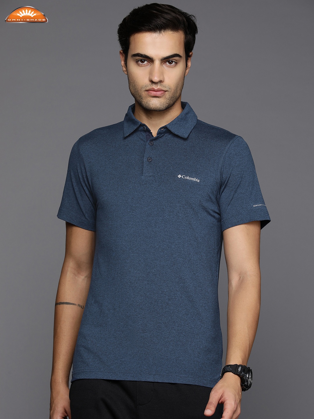 

Columbia Tech Trail Polo Collar T-shirt, Blue