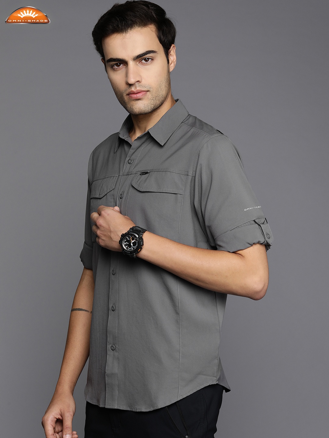 

Columbia Silver Ridge Lite Regular Fit Opaque Casual Shirt, Grey