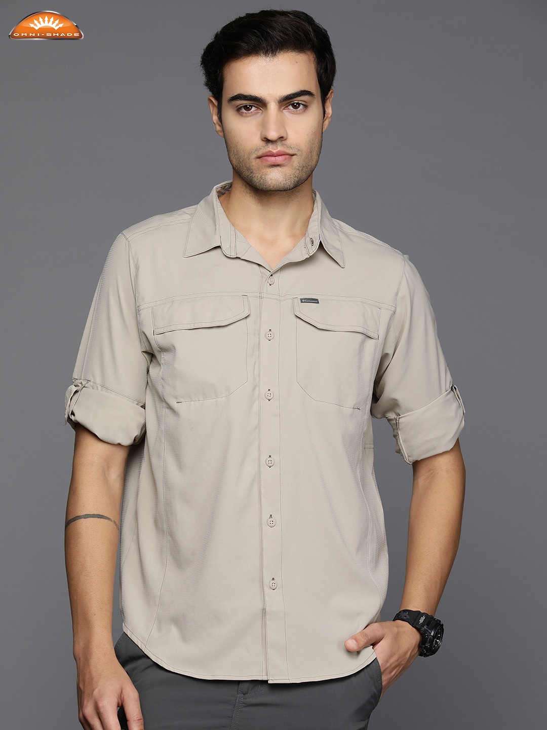 

Columbia Silver Ridge Lite Regular Fit Opaque Casual Shirt, Grey