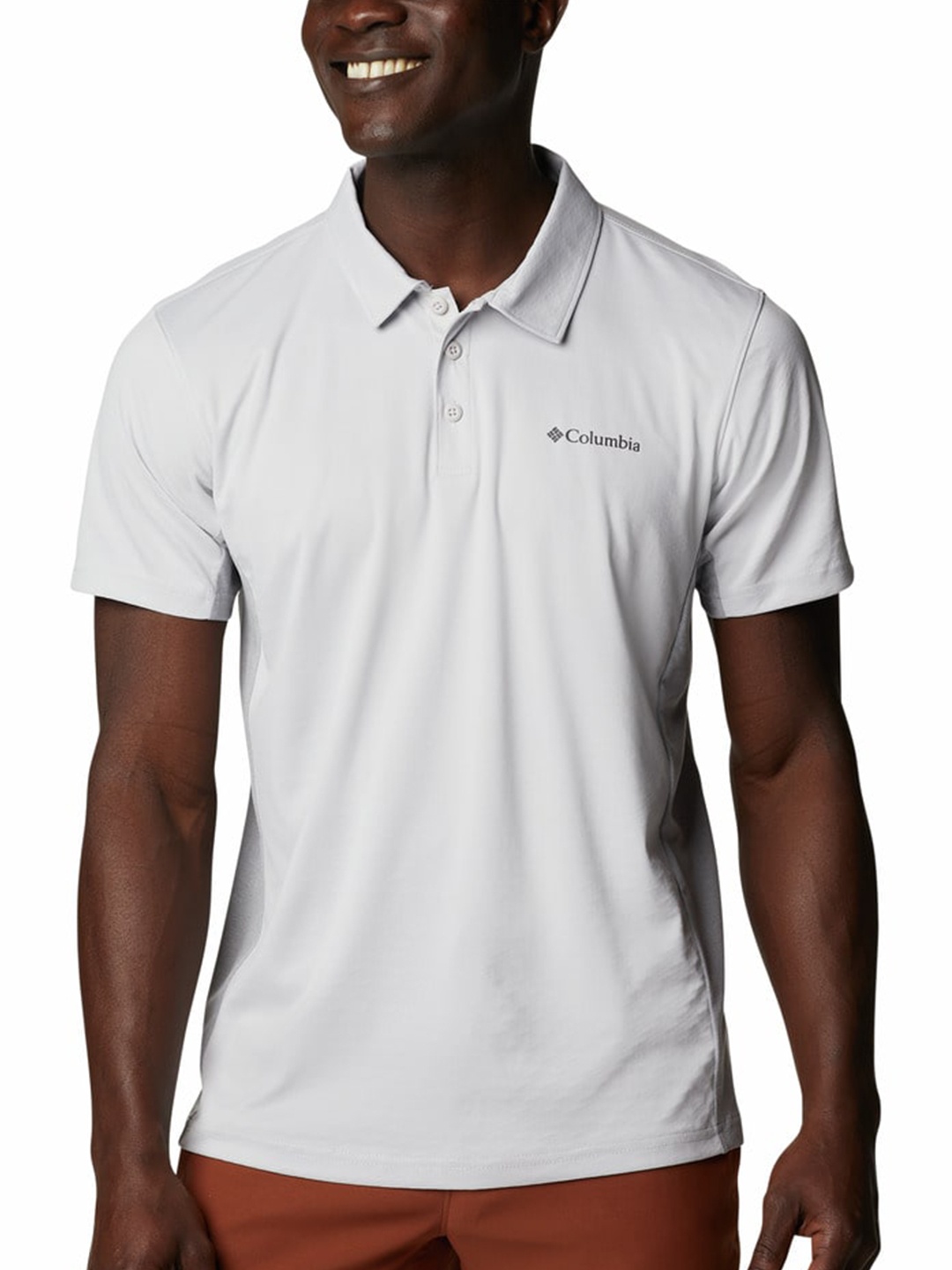 

Columbia Men Grey Polo Collar Hiking T-shirt