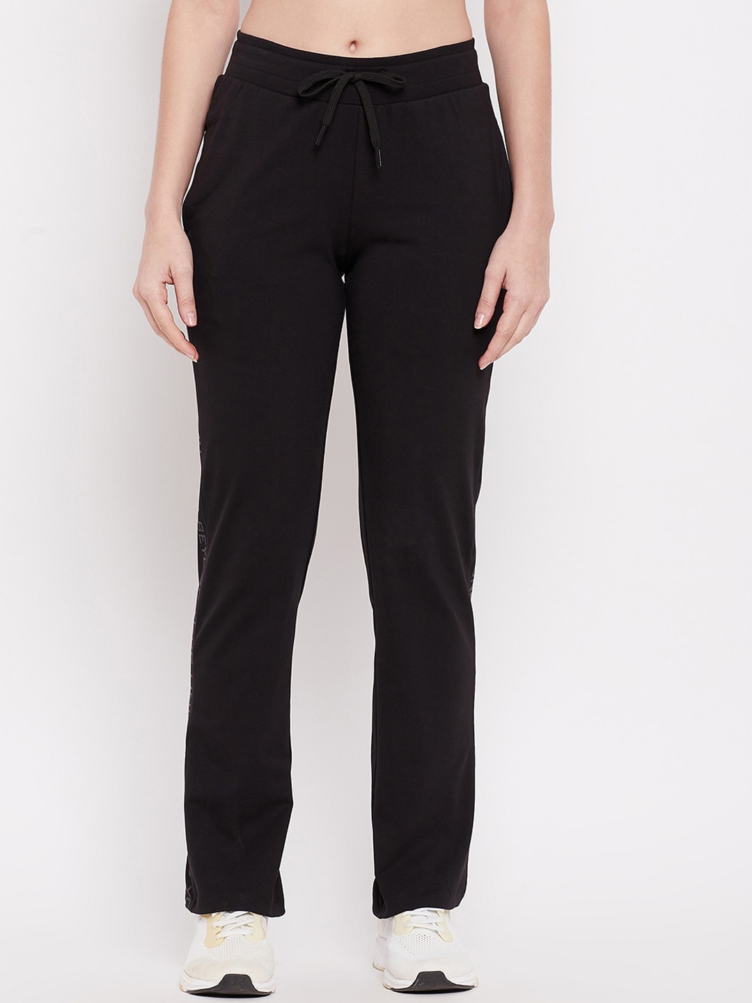 

Madame Black Cotton Track Pants