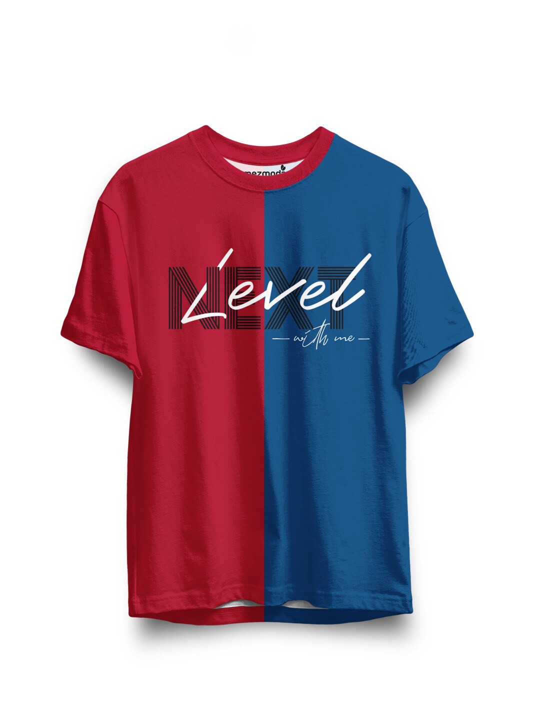 

mezmoda Boys Red & Blue Colourblocked Regular Fit T-shirt