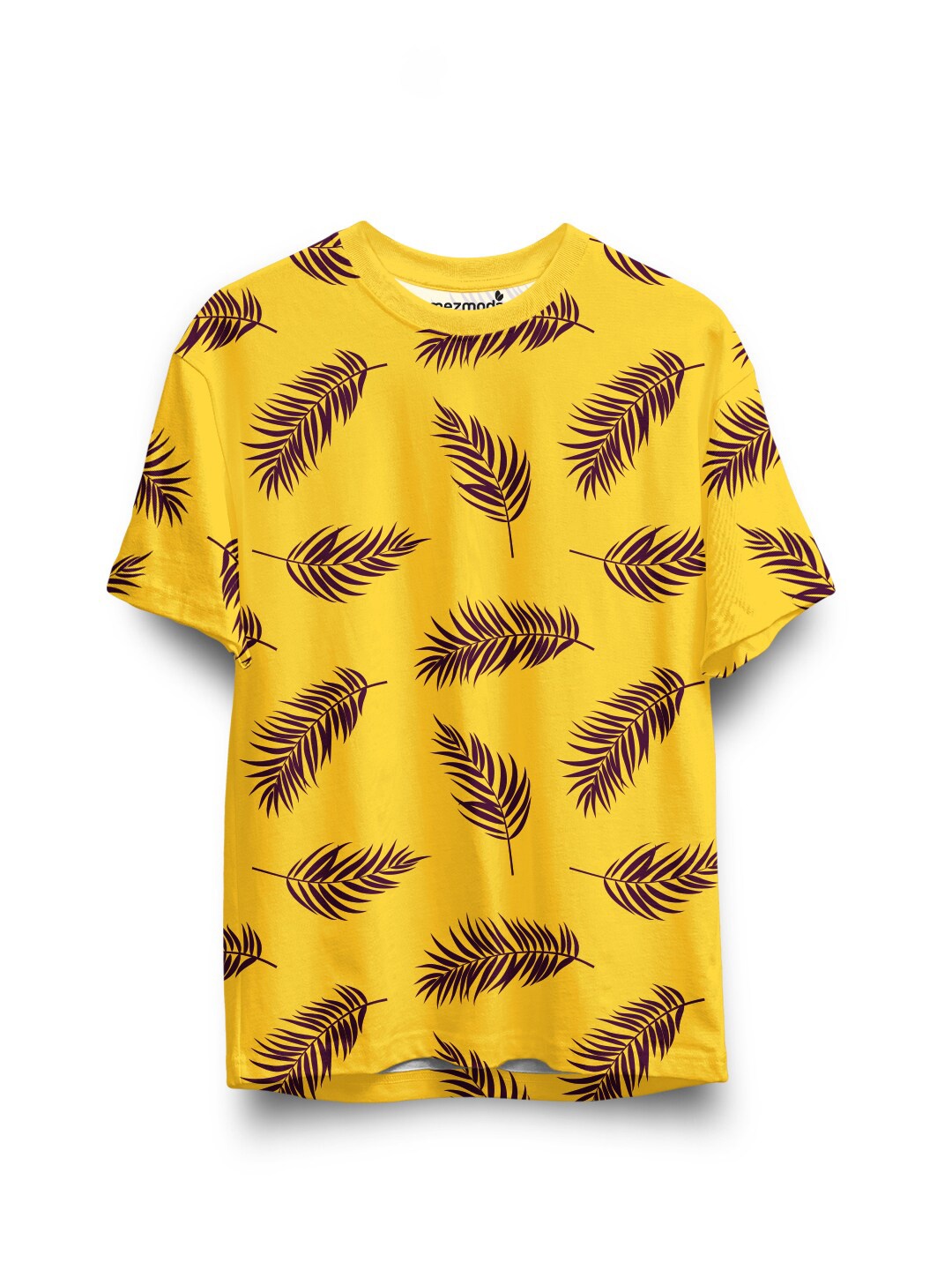 

mezmoda Boys Yellow & Brown Floral Printed T-shirt