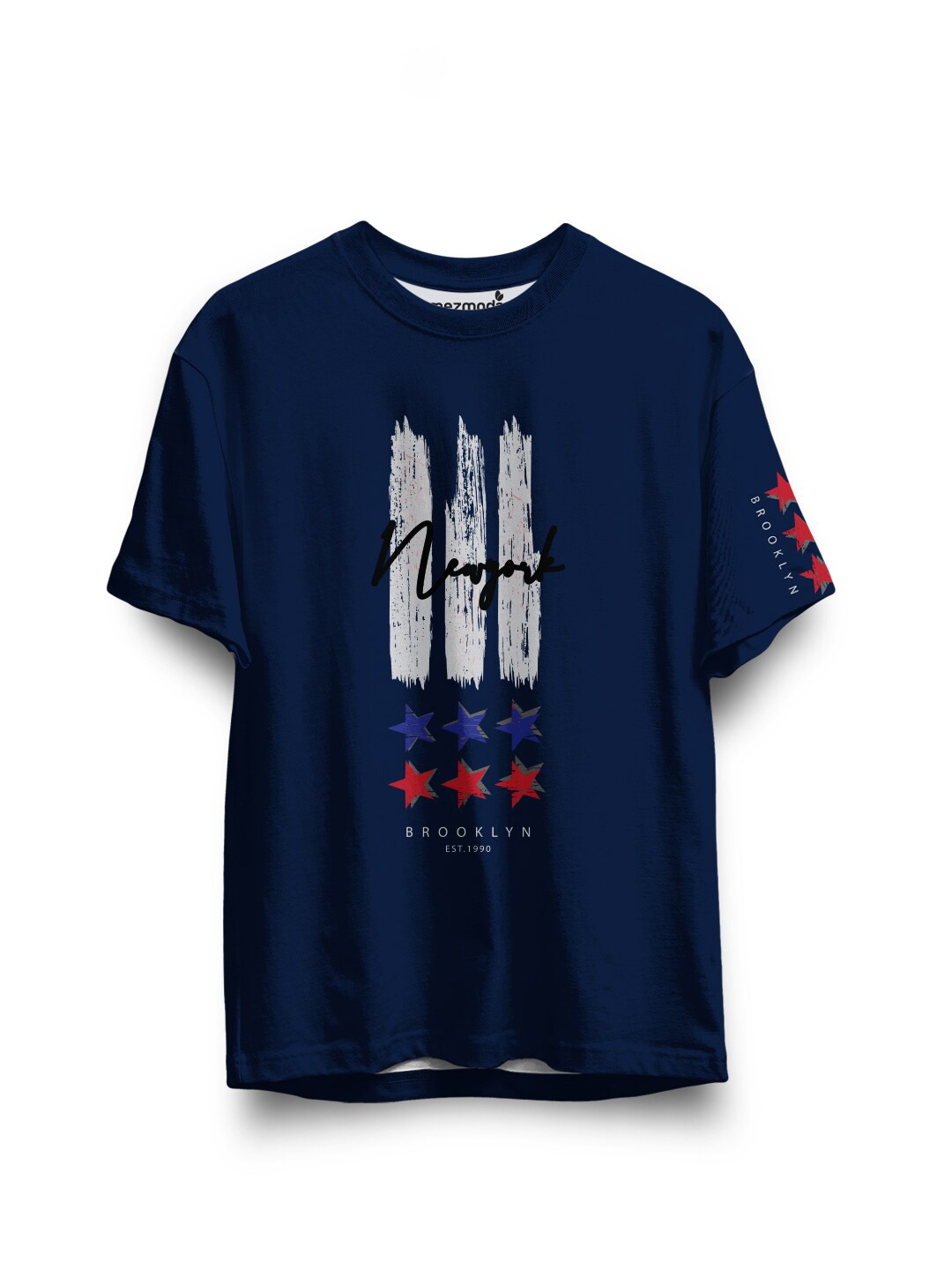 

mezmoda Boys Navy Blue Graphic Printed T-shirt with Dryfit Technology