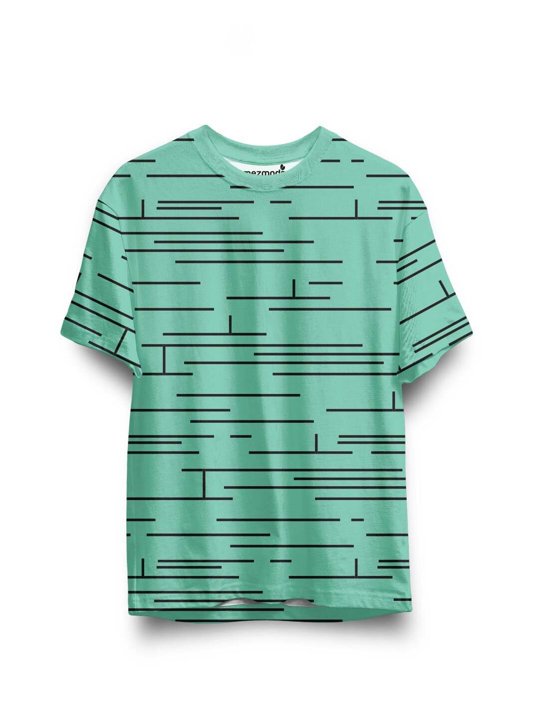 

mezmoda Boys Green & Black Striped Round Neck T-shirt