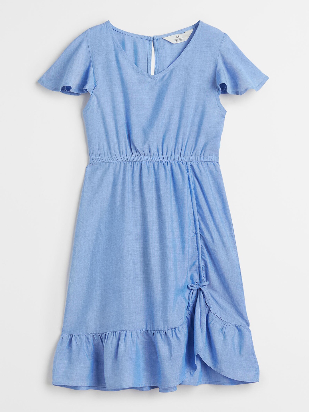 

H&M Girls Blue Flounce-Hem Dress