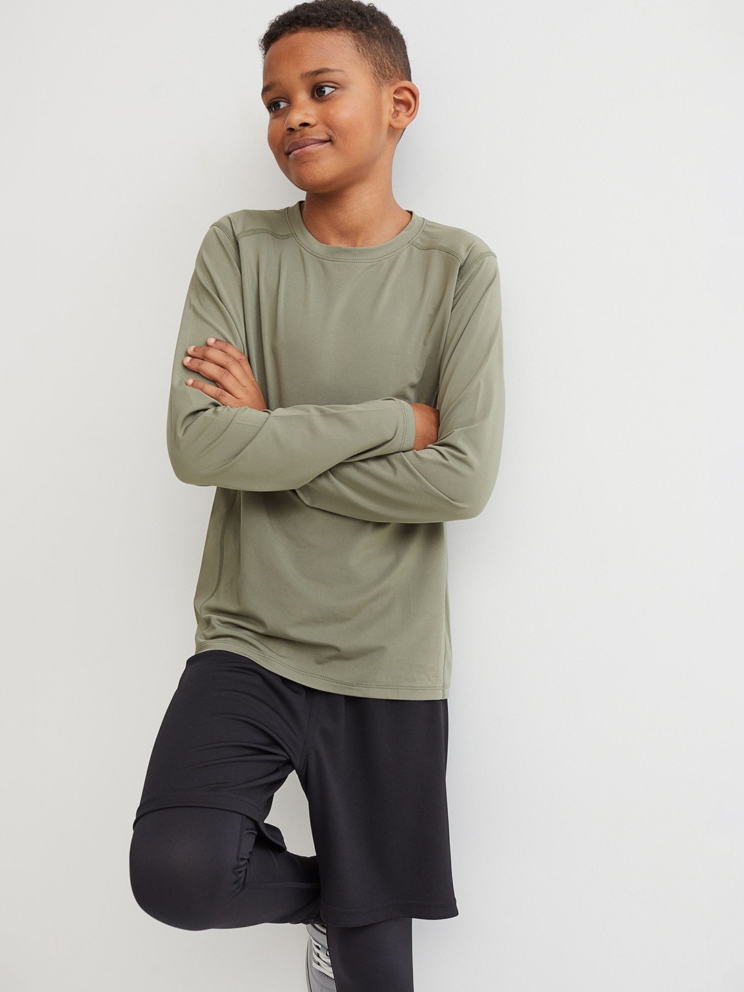 

H&M Boys Black & Green 2-Pack Sports Tops