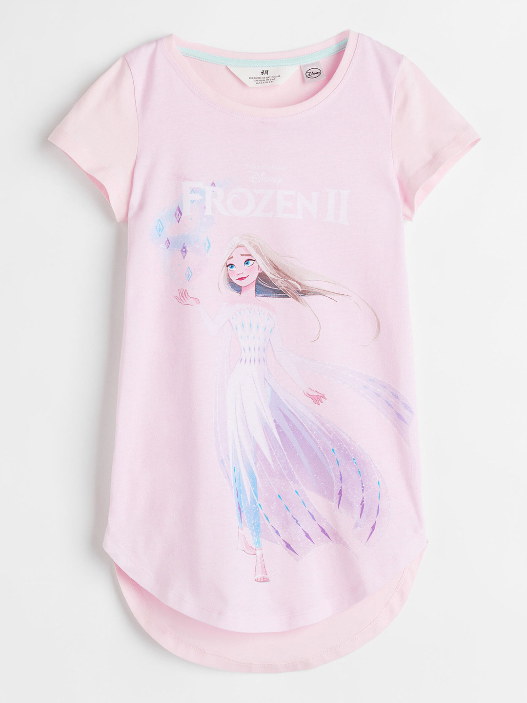 

H&M Girls Pink Cotton Barbie Printed Nightdress 1080188005