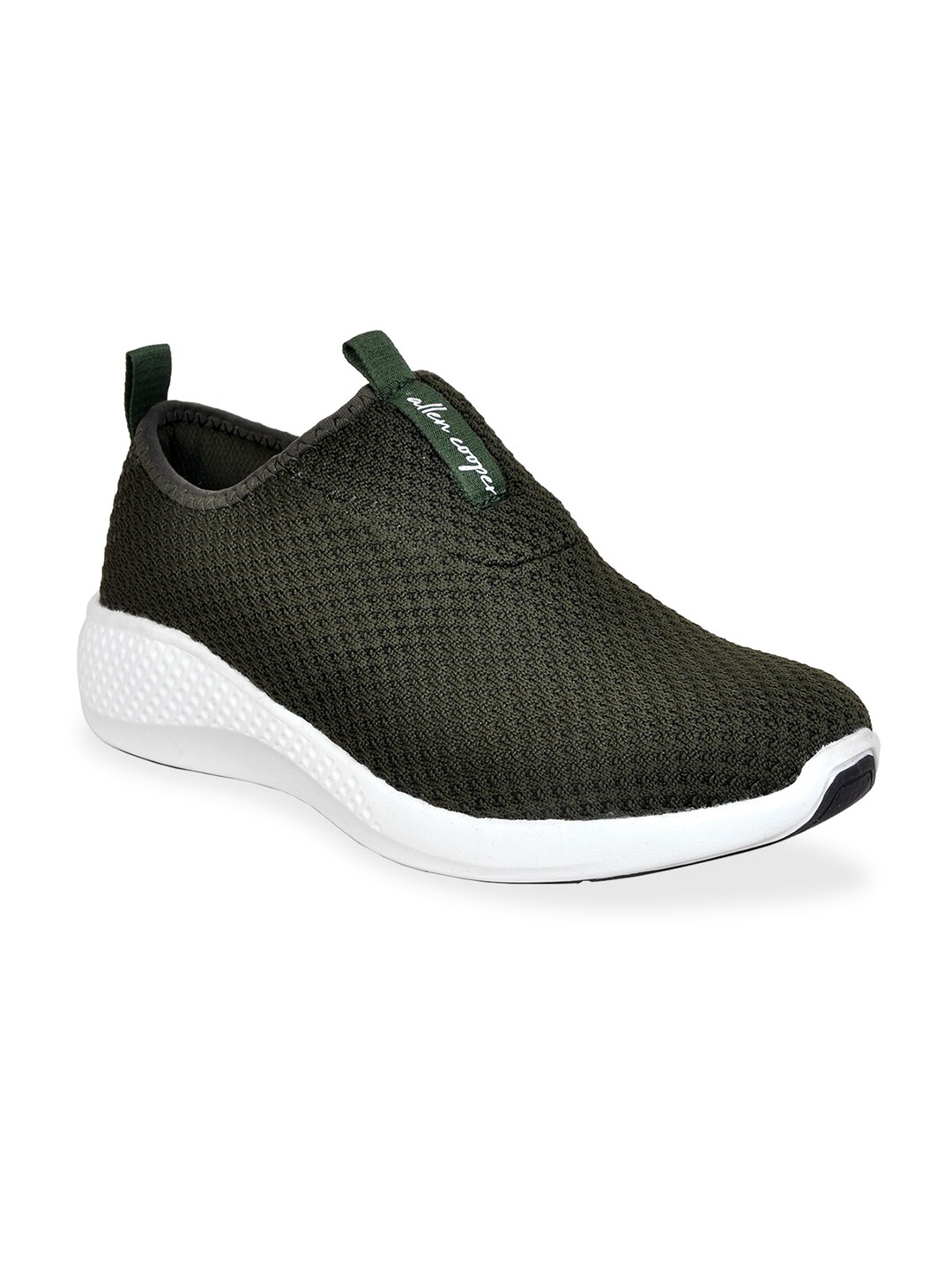 

Allen Cooper Men Green Mesh Running Non-Marking Shoes