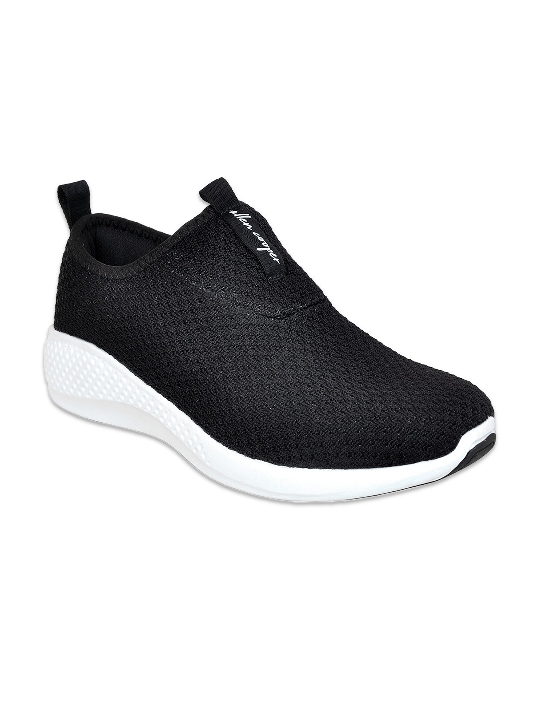 

Allen Cooper Men Black Mesh Running Non-Marking Shoes