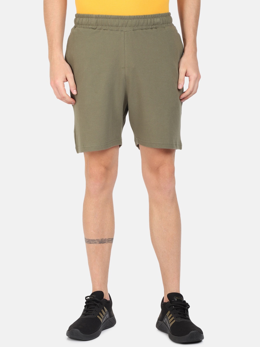 

Head Men Olive Green Outdoor Sports Shorts