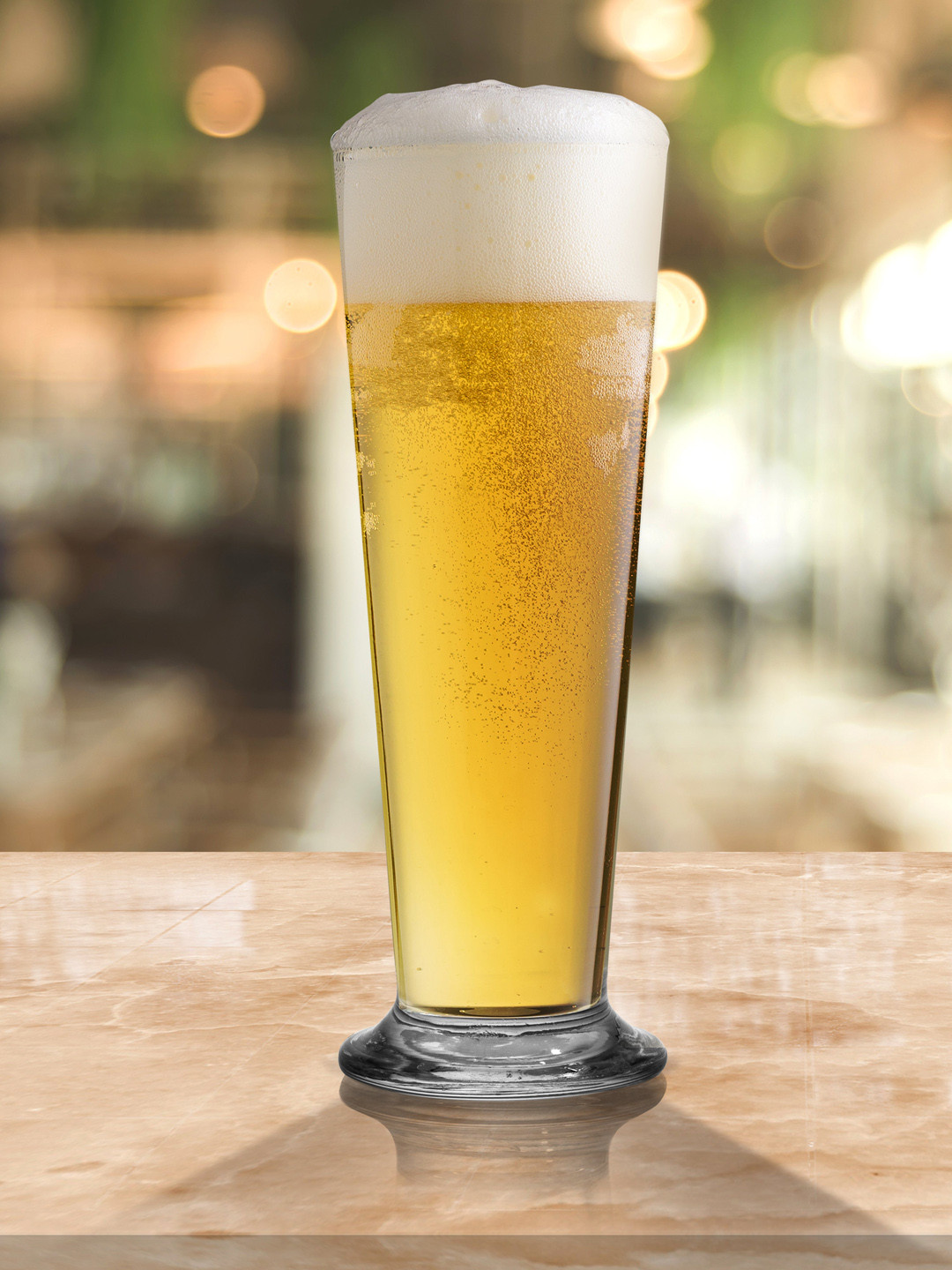 

Athome by Nilkamal Set Of 6 Transparent Solid Beer Glasses