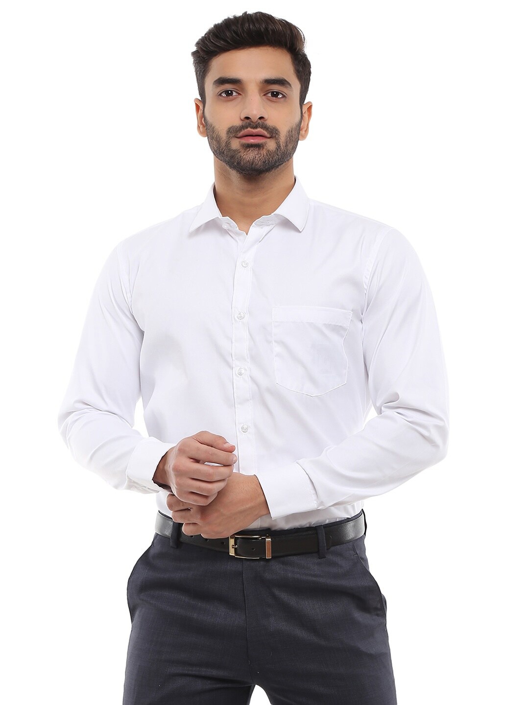 

V-Mart Men White Classic Formal Shirt
