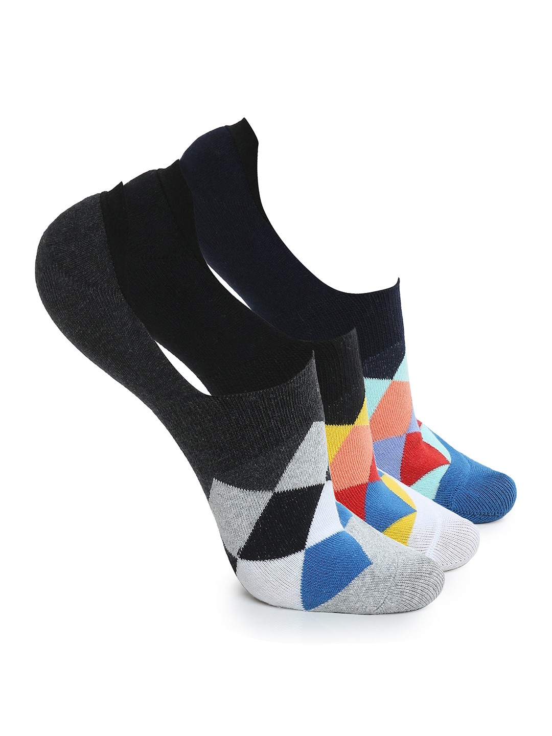

CRUSSET Men Pack Of 3 Assorted Shoe Liners
