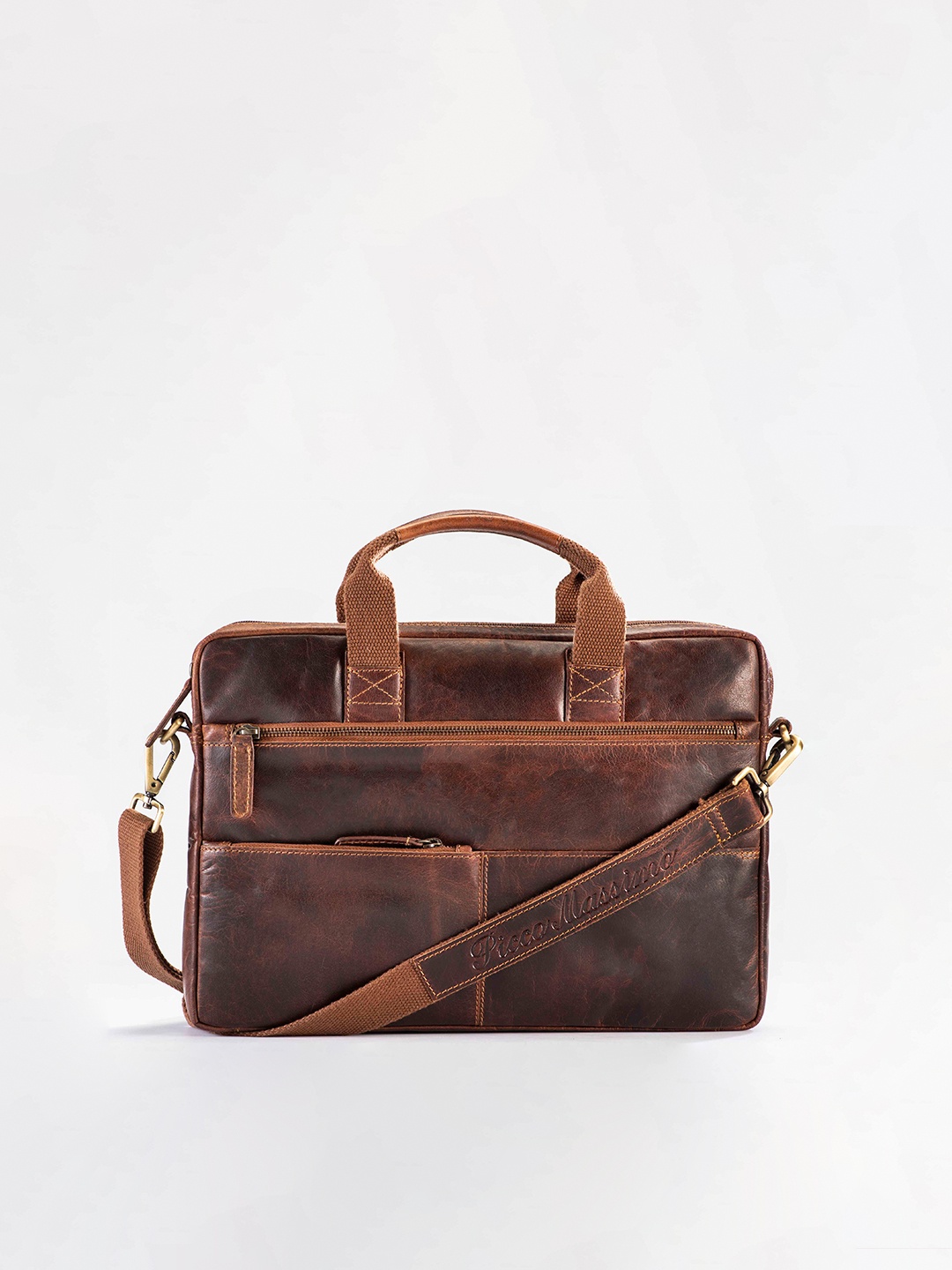 

Picco Massimo Men Brown Messenger Bag