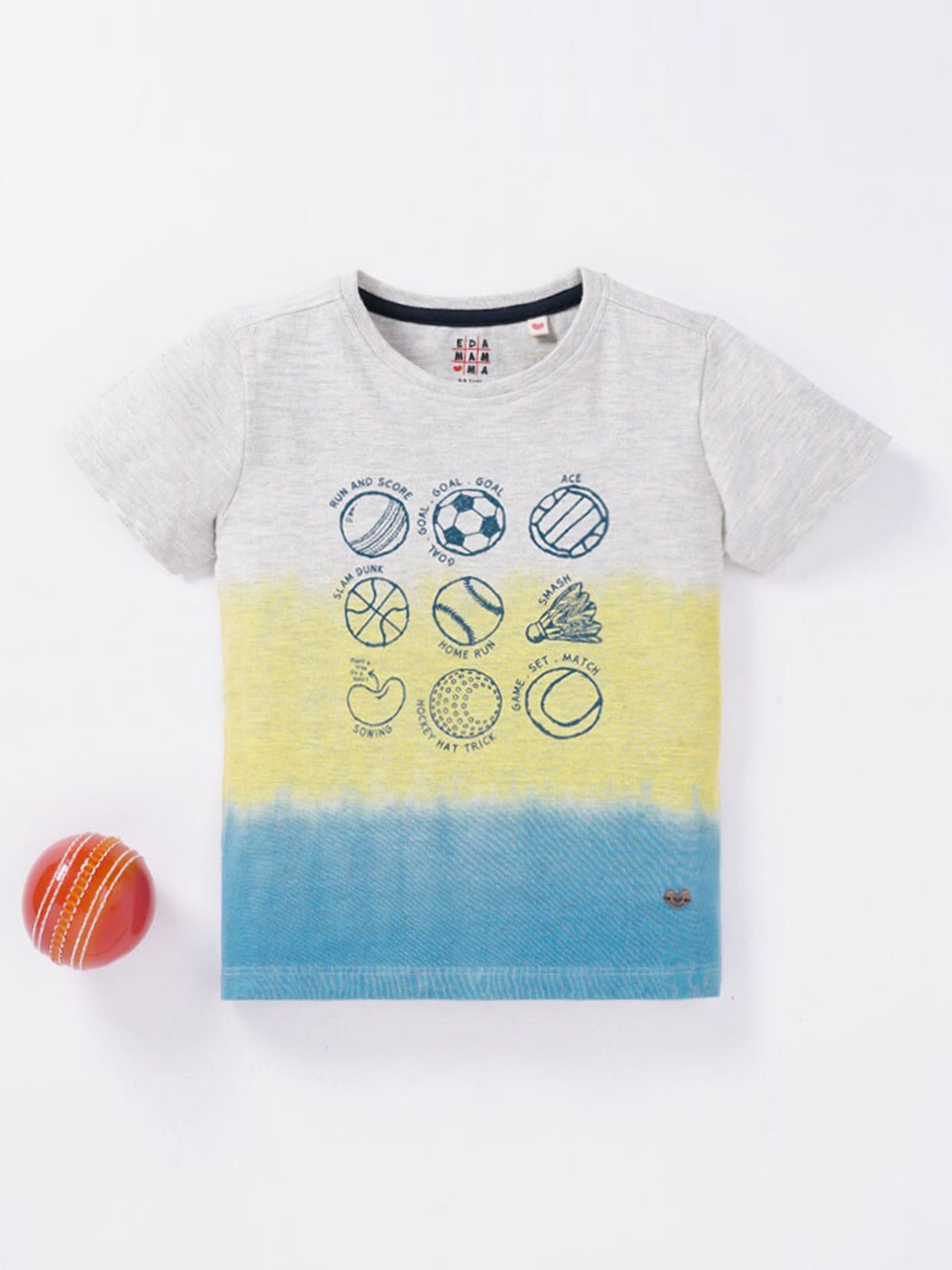 

Ed-a-Mamma Boys Multicoloured Tie and Dye Cotton T-shirt, Multi