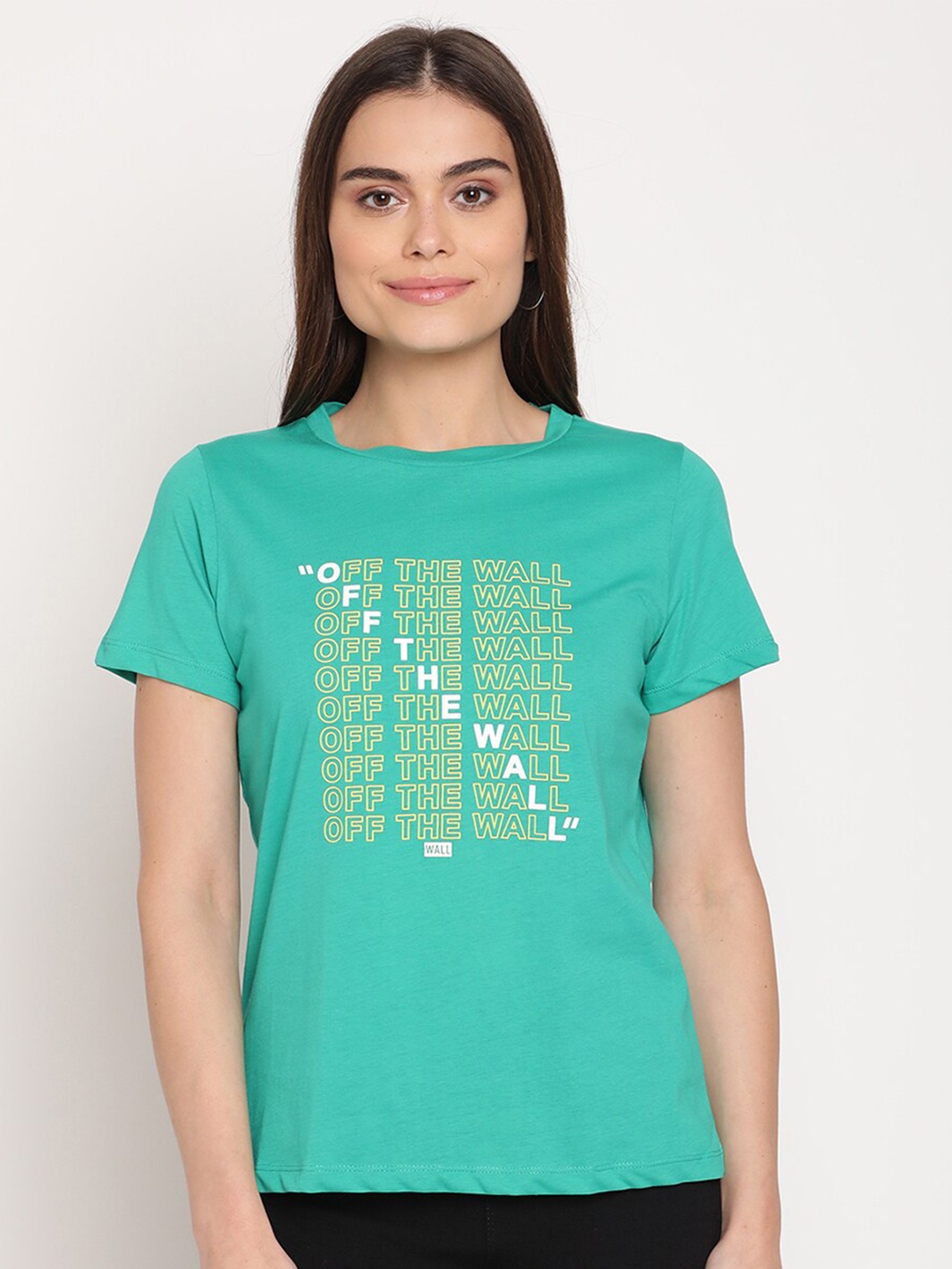 

Madame Sea Green & Yellow Print Top