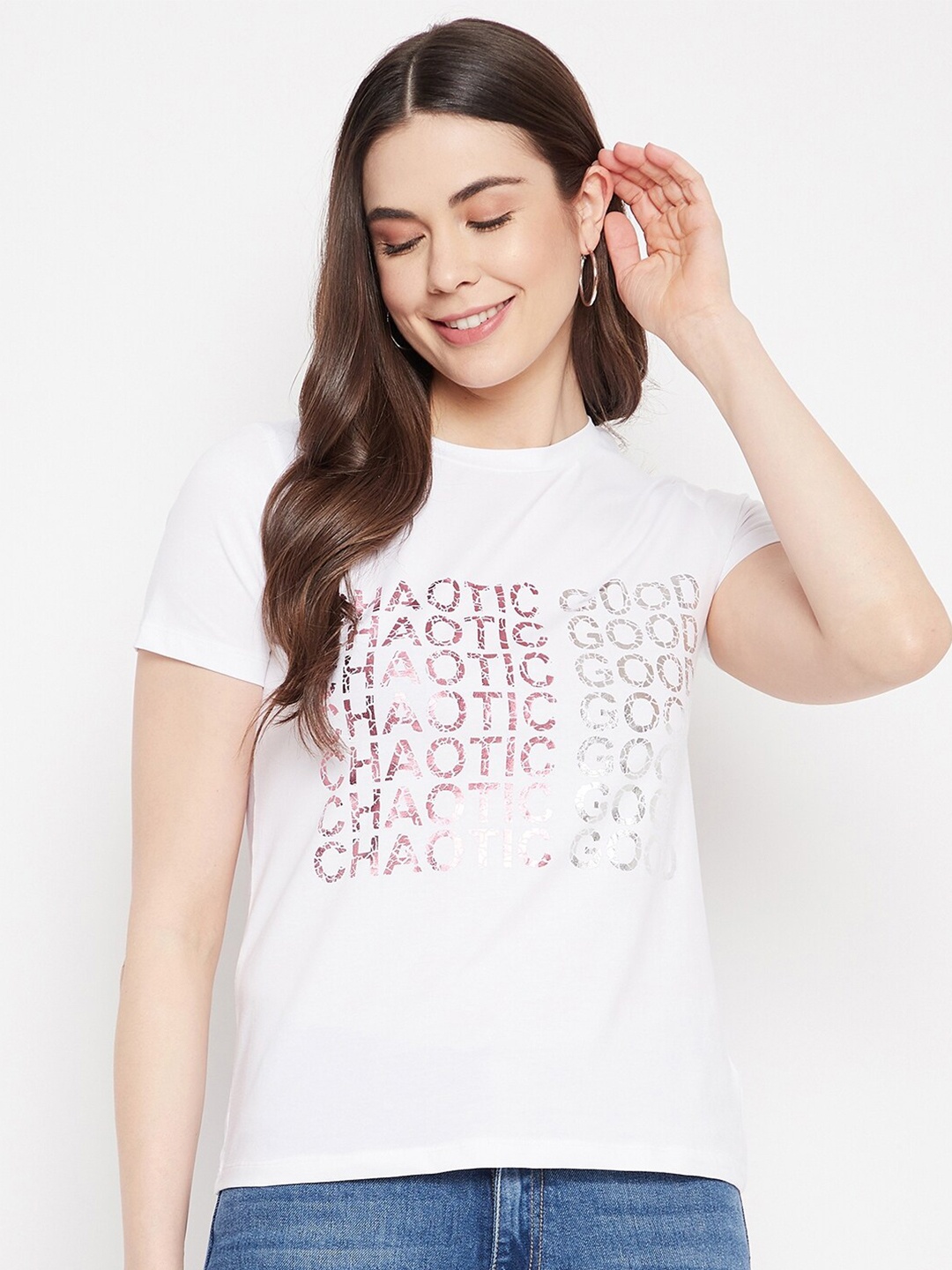 

Madame White Print Top
