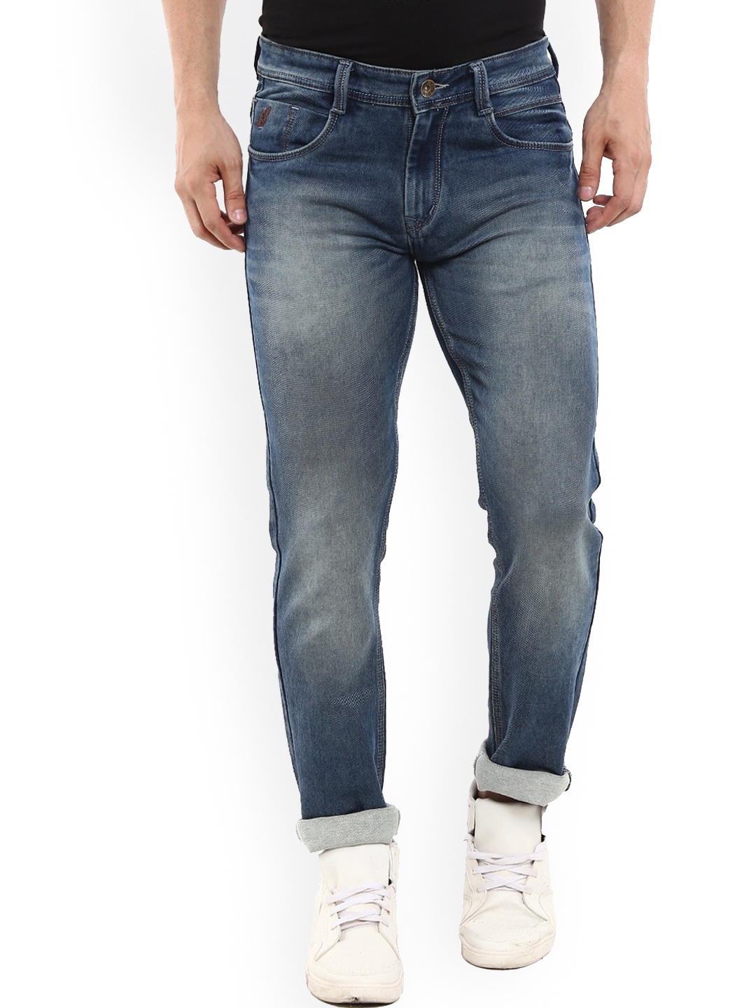 

V-Mart Men Blue Slim Fit Highly Distressed Heavy Fade Stretchable Jeans