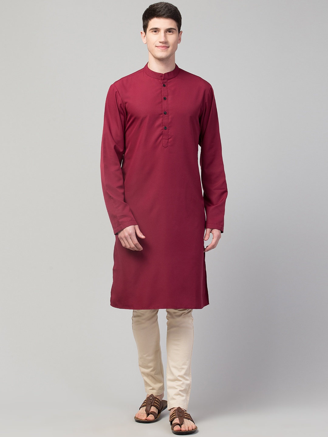 

Waahiba Men Maroon Kurta