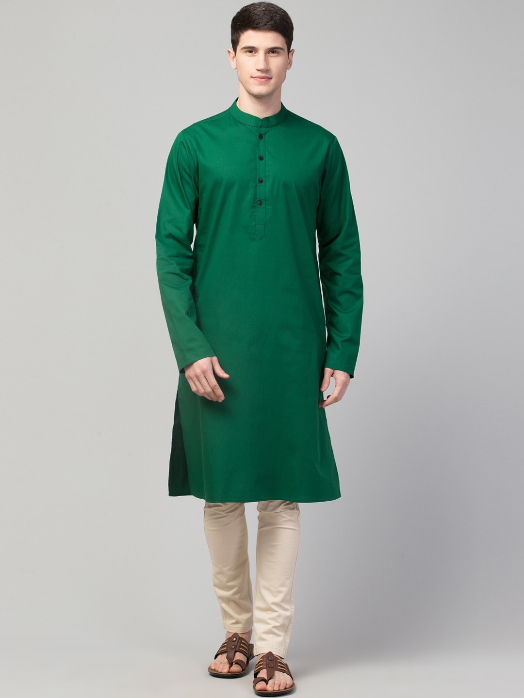 

Waahiba Men Green Kurta