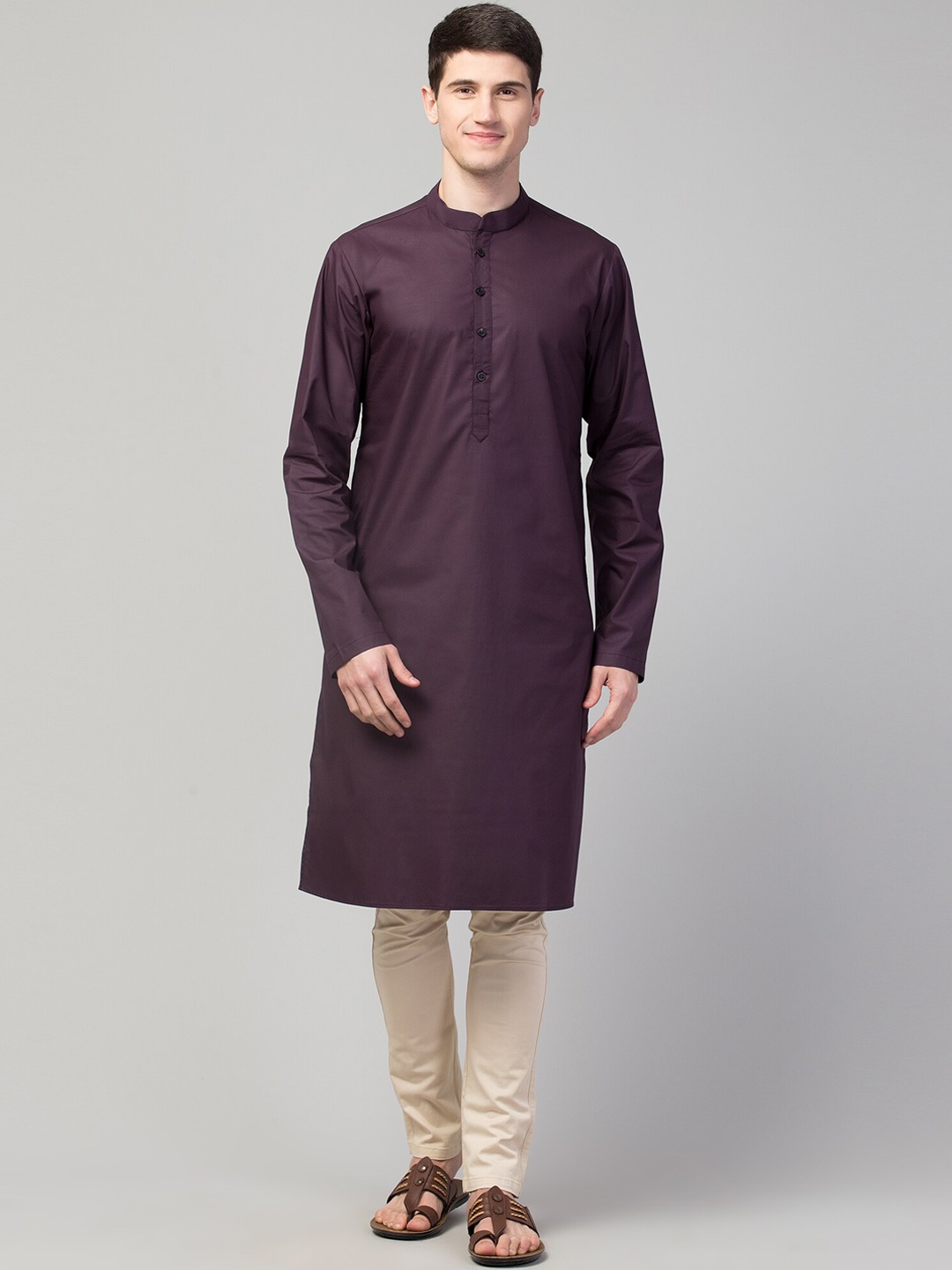 

Waahiba Men Coffee Brown Kurta