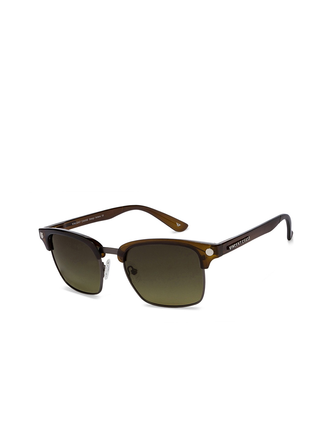 

Vincent Chase by Lenskart Browline Sunglasses With Polarised and UV Protected Lens 122263, Green