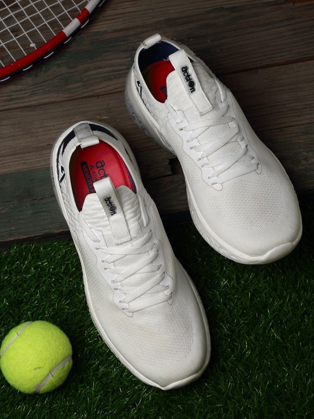 

Action Men White Mesh Running Non-Marking Shoes
