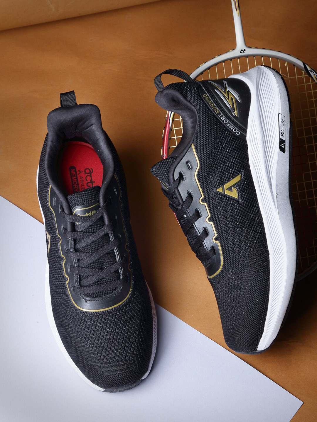

Action Men Black Mesh Running Non-Marking Shoes